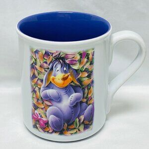 Disney Eeyore Happiness Is A Soft Landing Coffee Mug 16oz Fall Leaves Purple